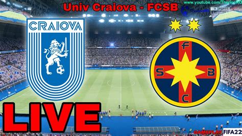 LIVE Univ Craiova FCSB Liga 1 Romania 2021 FIFA22 YouTube