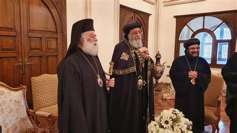 Visit Of The Patriarch Of Alexandria To The Pope Of The Coptic Orthodox Church Of Alexandria