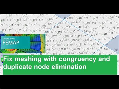 Femap Nastran Meshing Fixing Meshing Issues With Congruency And