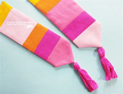 Tutorial :: Bookmark with Tassel – Carina's Craftblog