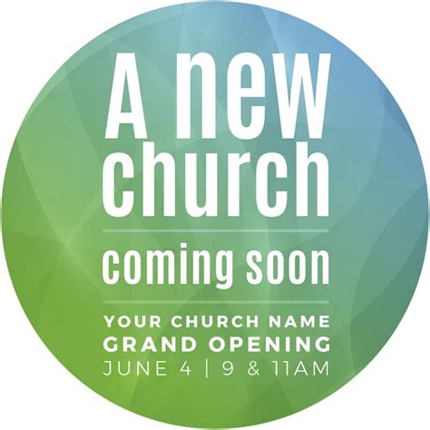 A New Church InviteCard Church Invitations Outreach Marketing