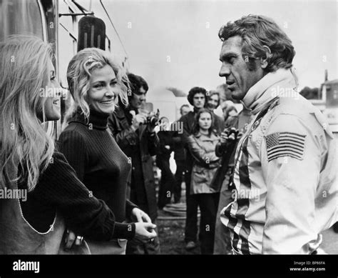 Elga Andersen And Steve Mcqueen Le Mans 1971 Stock Photo 30913550 Alamy