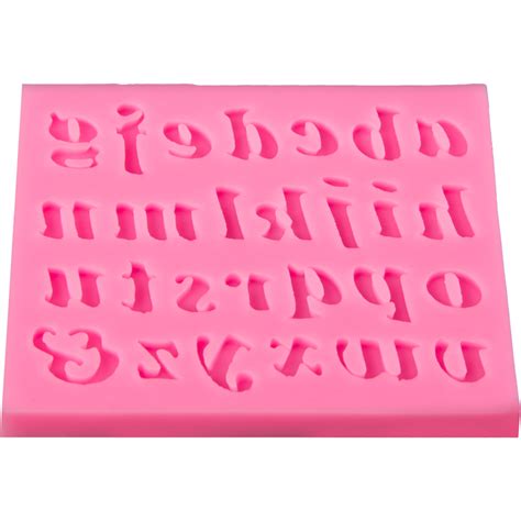 The Clay Studio Lower Case Letters Silicone Mould for Polymer Clay and