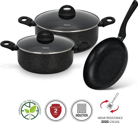 Fissman Cookware Set Promo Series 5 pcs Aluminium With Non-Stick ...