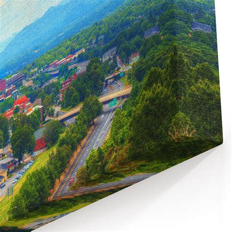 Asheville Canvas Print Asheville Wall Art Canvas North Etsy