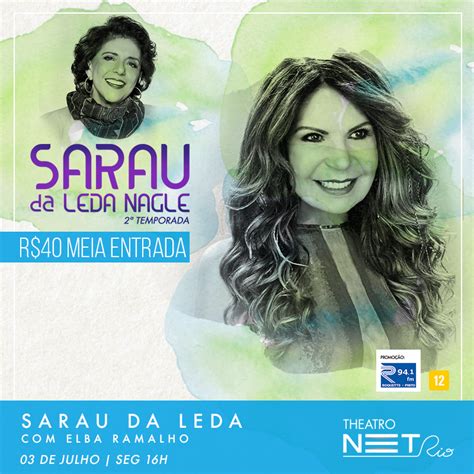 Agenda Cultural RJ Apresenta Sarau Da Leda Um Bate Papo Musical