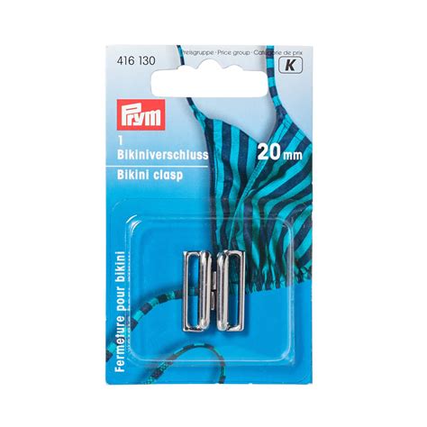 Naehwelt24 by Cüppers Creativ Prym Bikini und Gürtelverschluss MET 20 mm silberfarbig