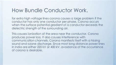 Bundle Conductors In Transmission Line