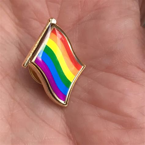 Pride Pin 2slgbtq Pin Rainbow Flag Pin Brooch Pride Jewelry Etsy