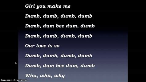 Dumb Love Sean Kingston Lyrics Youtube