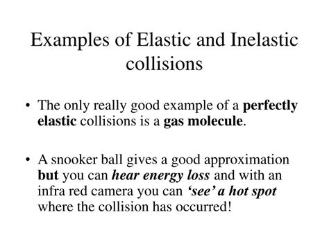 Ppt Elastic And Inelastic Collisions Powerpoint