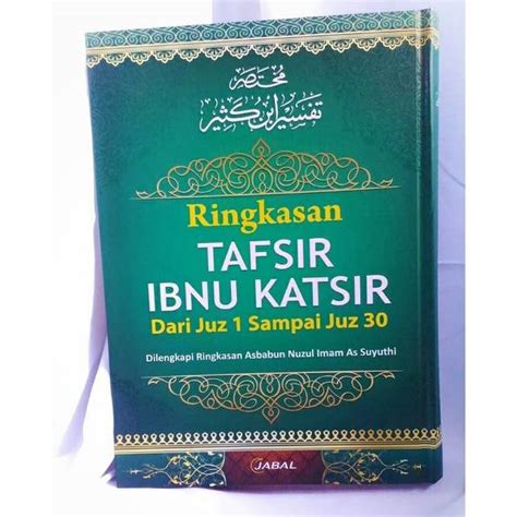 Jual Buku Kitab Ringkasan Terjemah Dan Tafsir Al Quran Ibnu Katsir Dari