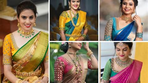 Latest Pattu Saree Blouse Designs Bright Cures