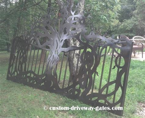 Tree Driveway Gates Designs Plasma Cut By Jdr Metal Art Custom