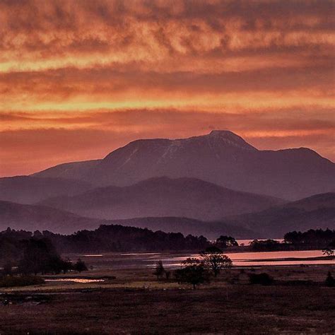 Scotland Ben Nevis Mountain At Sunrise Ben Nevis Scottish Mountains