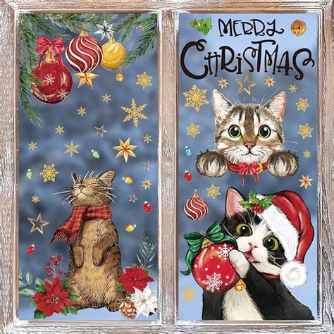 Amazon Horaldaily Pcs Christmas Window Cling Sticker Xmas