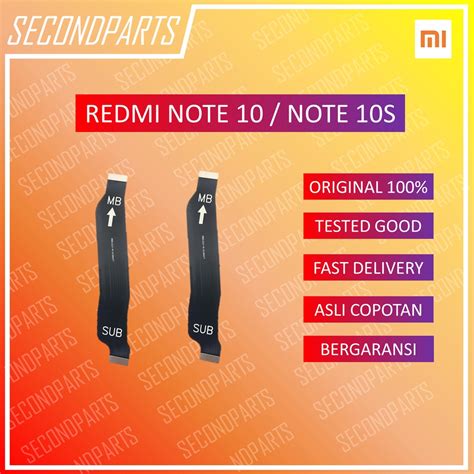 Jual FLEXIBLE MAINBOARD MAIN BOARD REDMI NOTE 10 NOTE 10S ORIGINAL