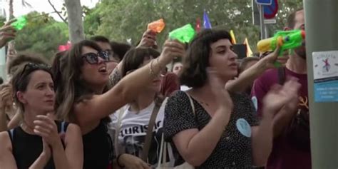 Thousands Join Anti Tourism Protests In Barcelona