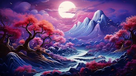 Premium Photo Mountain Art Journey