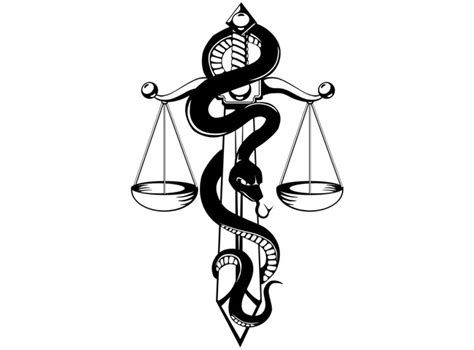 Justice Scale Tattoo - ClipArt Best