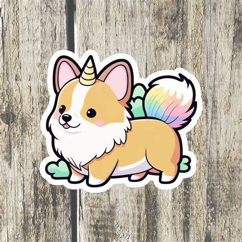 Corgi Water Bottle Sticker Bundle Etsy