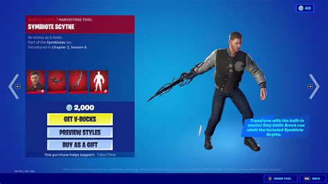 New Eddie Brock Skin In The Fortnite Item Shop Youtube