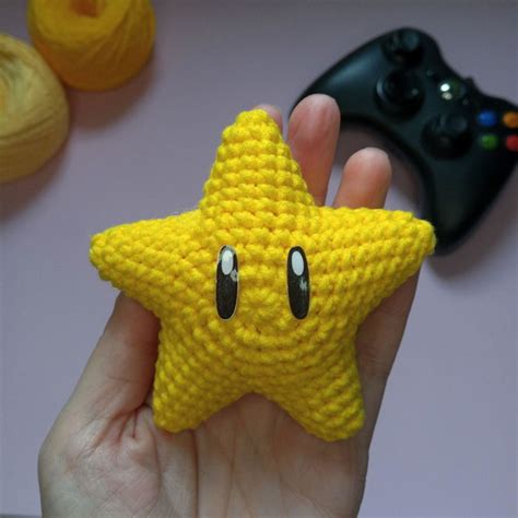 Estrela Super Mario Bros De Croch Amigurumi Elo