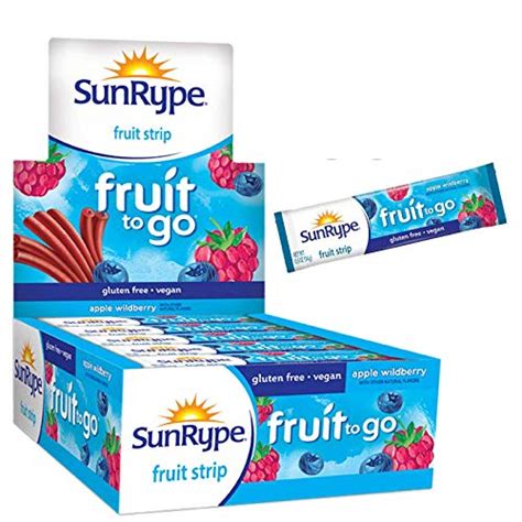 Sunrype Fruit Snacks Apple Strawberry Fruit To Go Strips Fruit Snacks