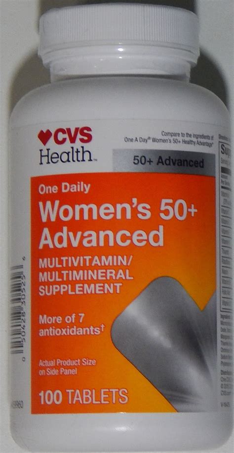 Buy Cvs Health One Daily Womens 50 Advanced Multivitaminmultimineral Supplement 1 Bottle Of