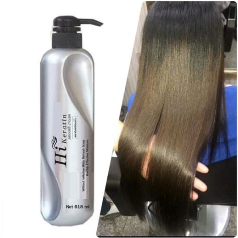 เคราติน ทรีทเม้นท์ เคลือบแก้ว Hi Keratin Treatment ขวดใหญ่ 618ml ไฮ