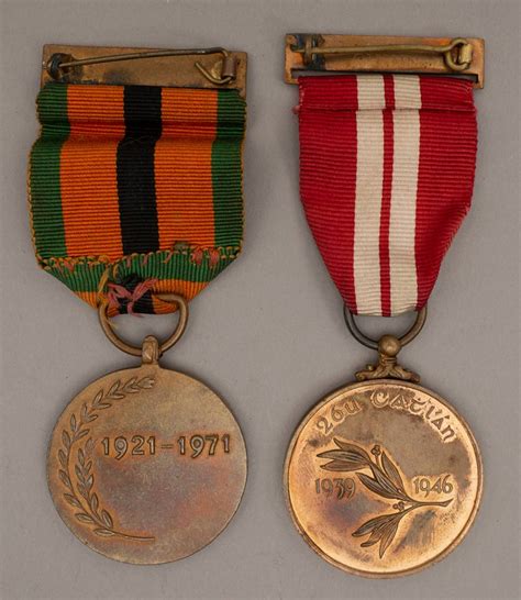 1939 46 Emergency Service Medal And 1971 Truce Jubilee Medal To A War