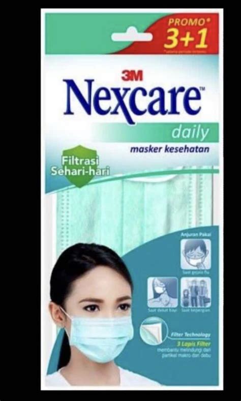 3M Nexcare Surgical Mask 1 Box Instock Health Nutrition Face