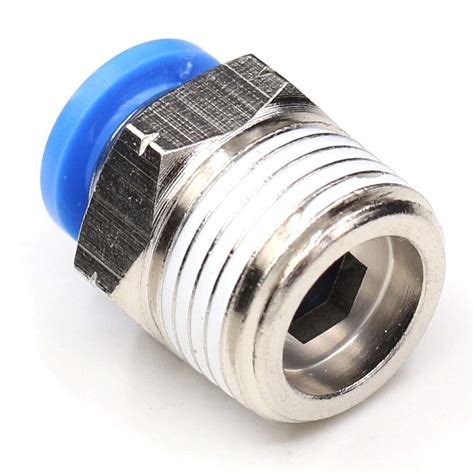 Mm Thread Brass Pneumatic Connector Push To Connect Air Fittings