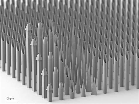 Microneedles For Medical Applications With 2pp Based 3d Printing