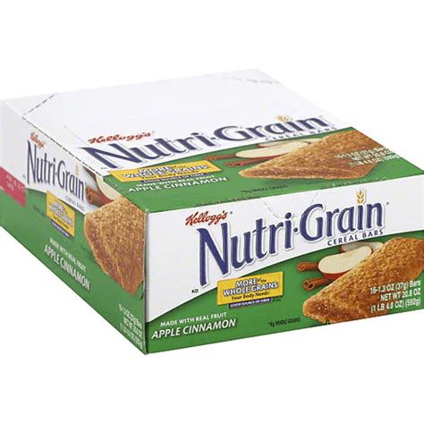 Kelloggs® Nutri Grain® Apple Cinnamon Soft Baked Breakfast Bars 16 Ct Box Shop Pruetts Food