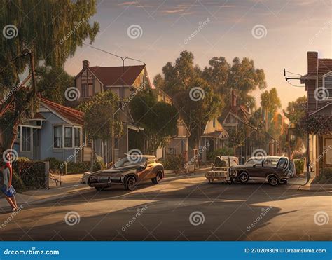 Mar Vista Neighborhood In Los Angeles California Usa Stock