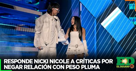 Responde Nicki Nicole A Críticas Por Negar Relación Con Peso Pluma El