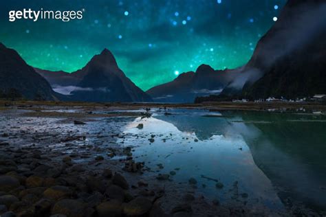 The Milford Sound Fiord Fiordland National Park New Zealand With