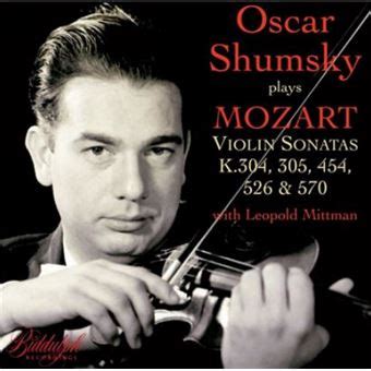 Sonates Pour Violon Oscar Shumsky Wolfgang Amadeus Mozart CD