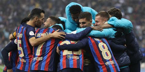 Le Fc Barcelone Remporte La Supercoupe D Espagne Face Au Real Madrid