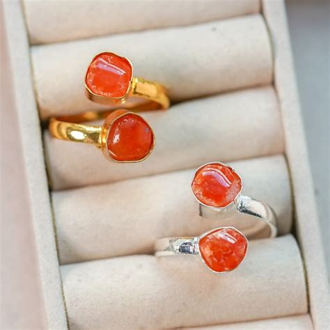 Carnelian Ring - Etsy