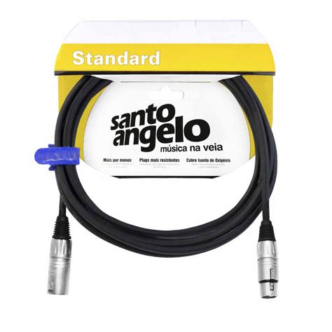 Cabo Microfone Santo Angelo Sc Standard Xlr Ou Metros Angel