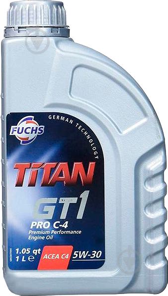 ᐉ Моторное масло Fuchs TITAN GT1 PRO C4 5W-30 1 л (TITAN GT1 PRO C4 ...