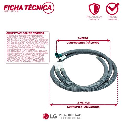 Mangueira de Saída Lava e Seca 5215ER2002G