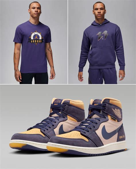 Air Jordan 1 Element Sky J Purple Shirts Hats Clothing Outfits