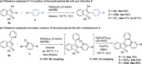 Palladium Catalysed Regioselective CH Arylation Of Benzophosphole 2a