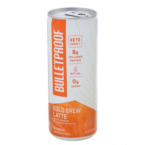 Bulletproof Nutrition Cold Brew Latte Original Shop Diet And Fitness At H E B