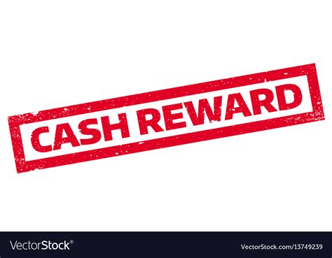 Cash Reward Rubber Stamp Royalty Free Vector Image