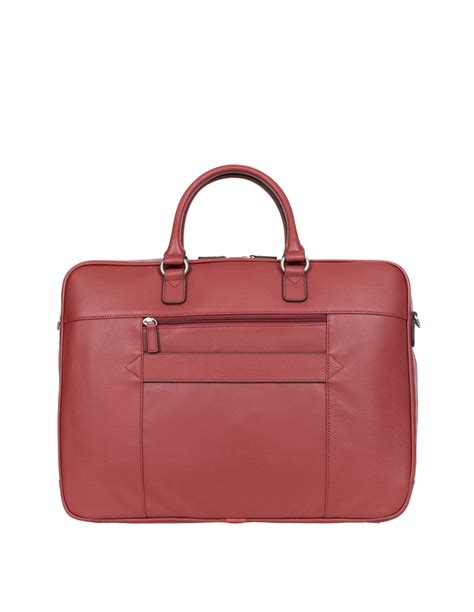 Porte documents Hexagona Rouge foncé Pallas Cuir