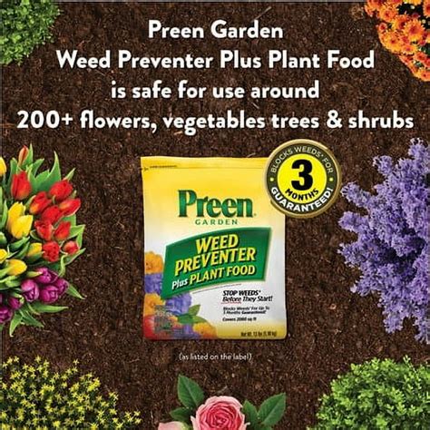 Preen Vegetable Garden Weed Preventer Label Fasci Garden